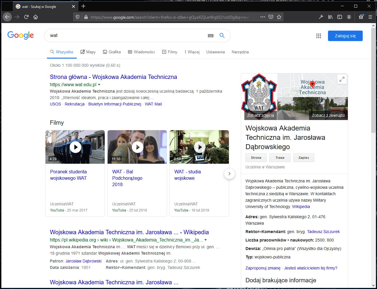 Pozycjonowanie WWW: Algorytm Koliber - serp 3