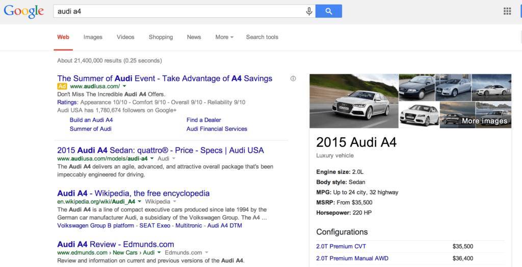 SERP Search Engine Result Page 2010
