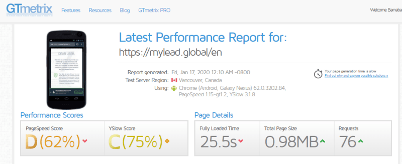 Pozycjonowanie stron kiedy nie wszystko jest dozwolone case study 007 gtmetrix 202001 en