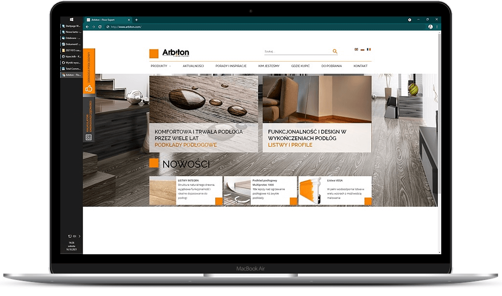 Pozycjonowanie stron - trudna budowlanka - panele winylowe